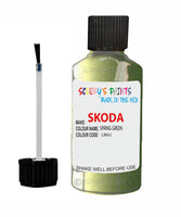 SKODA CITIGO SPRING GREEN Touch Up Scratch Repair Paint Code LR6U