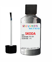 SKODA SUPERB STEEL GRAY Touch Up Scratch Repair Paint Code LF8L