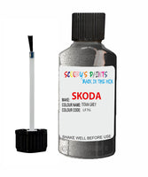 SKODA SUPERB TITAN GREY Touch Up Scratch Repair Paint Code LF7G