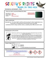 SKODA SUPERB NATURAL GREEN Stone chip paint pen Code LF8C
