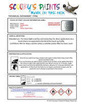 SKODA SUPERB SAPPHIRE SILVER Stone chip paint pen Code LY5V