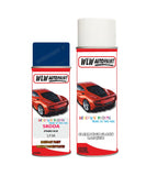 skoda fabia dynamic blue aerosol spray car paint clear lacquer lf5kBody repair basecoat dent colour