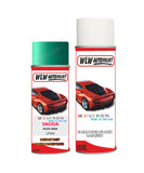 skoda rapid pacific green aerosol spray car paint clear lacquer lf6uBody repair basecoat dent colour