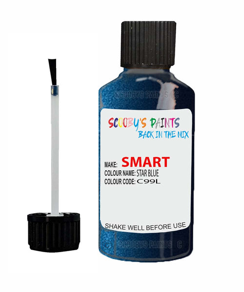 Paint For Smart Smart Star Blue Code C99L Touch Up Scratch Stone Chip Repair