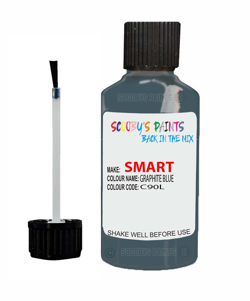 Paint For Smart Forfour Graphite Blue Code C90L Touch Up Scratch Stone Chip Repair
