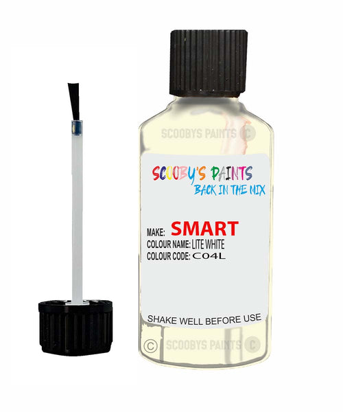 Paint For Smart Fortwo Lite White Code C04L Touch Up Scratch Stone Chip Repair
