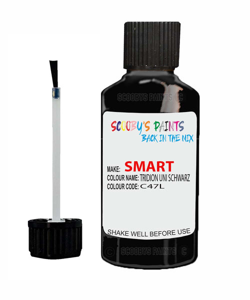 Paint For Smart Fortwo Tridion Uni Schwarz Code C47L Touch Up Scratch Stone Chip Repair