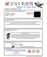 Ssangyong-Data-Sheet-Touch-Up-Paint-KNIGHT-BLACK