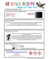 Ssangyong-Data-Sheet-Touch-Up-Paint-PRIME-BLUE