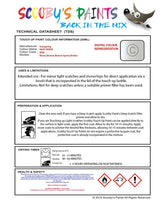 Ssangyong-Data-Sheet-Touch-Up-Paint-SILKY-WHITE