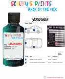 ssangyong musso grand green gda Scratch score repair paint