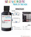 ssangyong musso monaco black spa402 Scratch score repair paint
