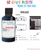 ssangyong rexton royal blue bal Scratch score repair paint