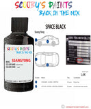 ssangyong rexton sports space black lak Scratch score repair paint