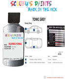 ssangyong rexton tonic grey acg Scratch score repair paint