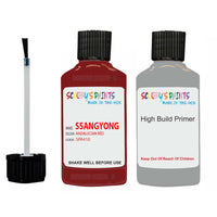 ssangyong korando andalucian red spa410 touch up paint