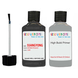 ssangyong kyron anthracite black lam touch up paint