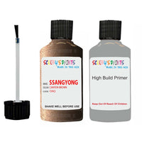 ssangyong actyon canyon brown oaq touch up paint