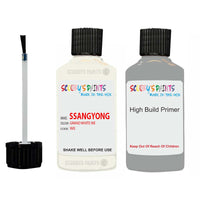 ssangyong actyon grand white waa touch up paint