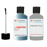 ssangyong actyon ice blue bao touch up paint