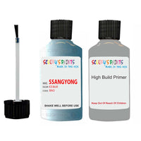 ssangyong korando ice blue bao touch up paint