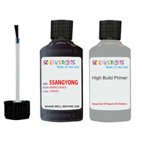 ssangyong musso monaco black spa402 touch up paint