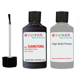 ssangyong musso monaco black spa402 touch up paint