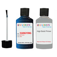 ssangyong musso navy blue bea touch up paint