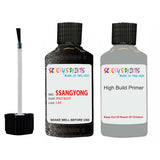 ssangyong kyron space black lak touch up paint