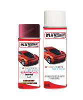 LACQUER FINISH COAT COLOUR Ssangyong Istana Smart Red Code Raa