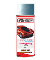 Aerosol Spray Paint For Ssangyong Actyon Ice Blue Code Bao