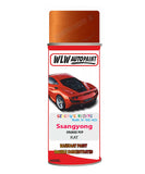 Aerosol Spray Paint For Ssangyong Tivoli Orange Pop Code Rat