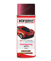 Aerosol Spray Paint For Ssangyong Istana Smart Red Code Raa