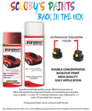 subaru justy salvia red z3u car aerosol spray paint with lacquer 1998 1999