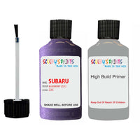 subaru justy blueberry code location sticker z2c car touch up paint