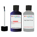 subaru legacy dark amethyst galaxy code location sticker d7h car touch up paint