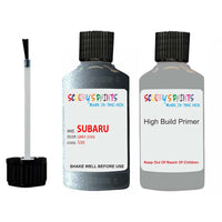 subaru justy grey code location sticker s30 car touch up paint