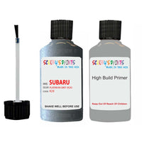 subaru legacy platinum grey code location sticker k2x car touch up paint