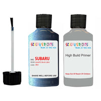 subaru xv quartz blue code location sticker j8u car touch up paint