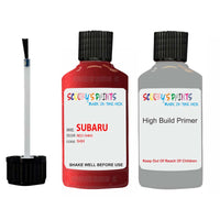 subaru legacy red code location sticker 94h car touch up paint