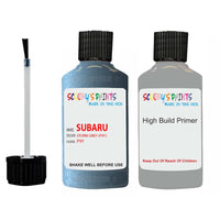 subaru legacy storm grey code location sticker p9y car touch up paint