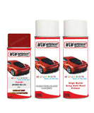 suzuki samurai antares red h1 car aerosol spray paint with lacquer 1995 2002 With primer anti rust undercoat protection