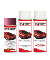 suzuki lapin cassis pink yse car aerosol spray paint with lacquer 2011 2015 With primer anti rust undercoat protection