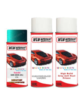 suzuki vitara dark green z0l car aerosol spray paint with lacquer 1995 2001 With primer anti rust undercoat protection