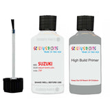 suzuki vitara bright white code location sticker z9f touch up paint 2000 2009