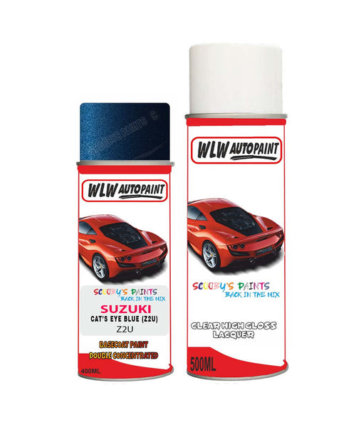 suzuki every cats eye blue z2u car aerosol spray paint with lacquer 1999 2016Body repair basecoat dent colour