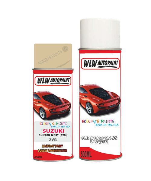 suzuki lapin chiffon ivory zvg car aerosol spray paint with lacquer 2014 2017Body repair basecoat dent colour
