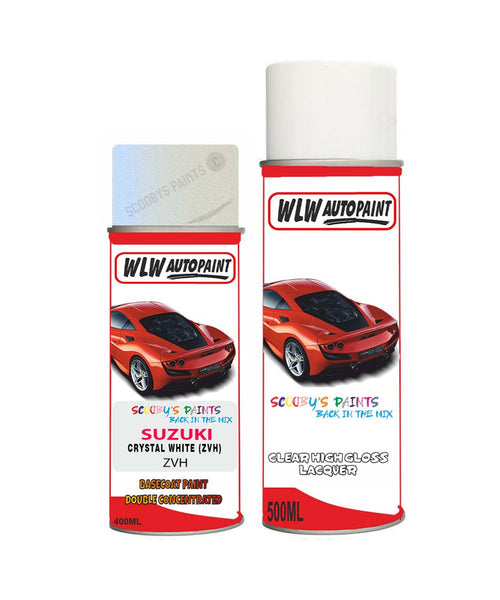 suzuki vitara crystal white zvh car aerosol spray paint with lacquer 2014 2017Body repair basecoat dent colour