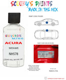Paint For Acura Mdx Taffeta White Code Nh578-4 Touch Up Scratch Stone Chip Repair