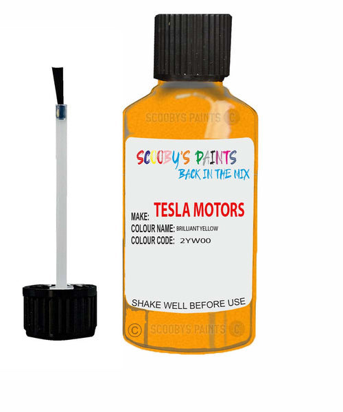 Paint For Tesla Model Y Brilliant Yellow Code 2Yw00 Touch Up Scratch Stone Chip Repair